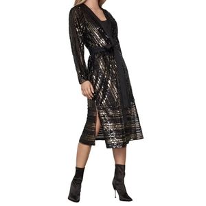 Nwot BCBGMaxazria Sequin Wrap Dress